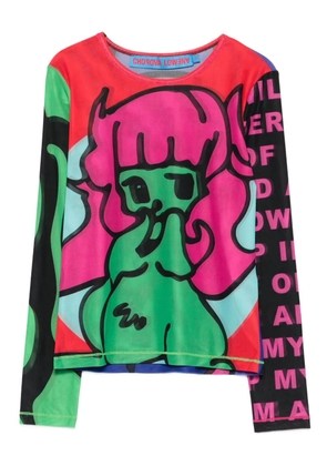 Chopova Lowena Tiny mesh top - Green