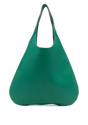 Carven Tommaso leather tote bag - Green