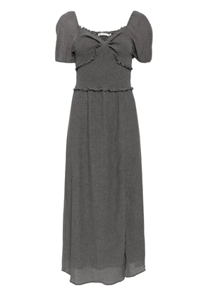 b+ab ruffle-detailing midi dress - Grey