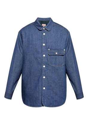 Kenzo buttoned flap-pocket shirt - Blue