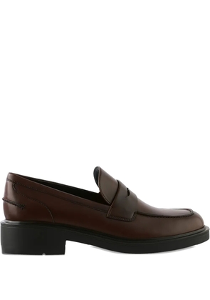 Hogl Lauren chunky-sole leather loafers - Brown