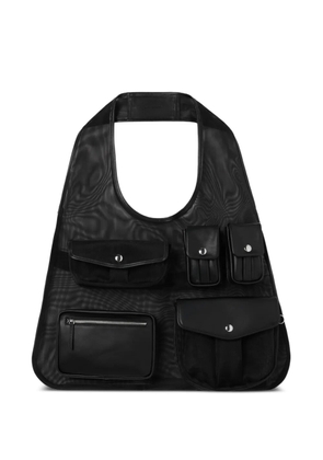 Simone Rocha mesh pocket-detail shoulder bag - Black