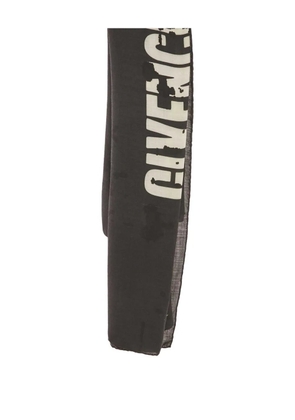 Givenchy Pre-Owned logo star scarf - Black