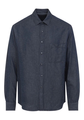 Canali long-sleeve pocket shirt - Blue
