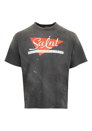 SAINT MXXXXXX logo-print T-shirt - Black