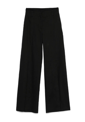 D.Exterior wide-leg trousers - Black