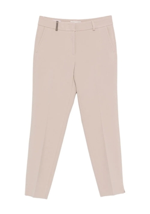 Peserico embellished cropped trousers - Neutrals