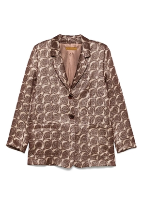 Siyu single-breasted blazer - Brown