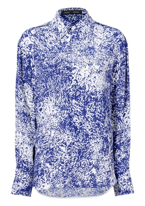 Proenza Schouler Norman abstract-print blouse - Blue