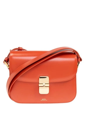 A.P.C. leather shoulder bag - Orange