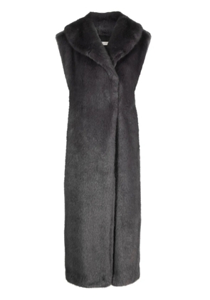 Philosophy Di Lorenzo Serafini sleeveless faux-fur coat - Grey