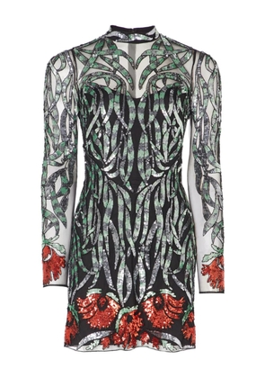 Temperley London sequin-embellished mini dress - Black