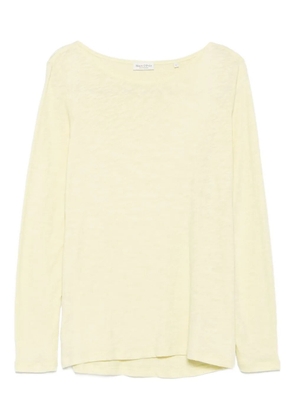 Marc O'Polo long-sleeve boat-neck T-shirt - Yellow