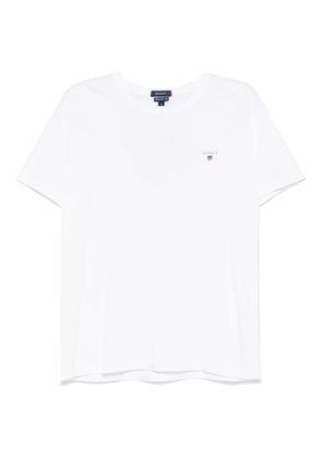 Gant logo-appliqué T-shirt - White