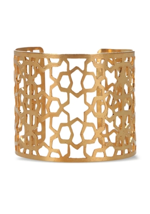 PIPPA SMALL geometric-cut cuff bracelet - Gold