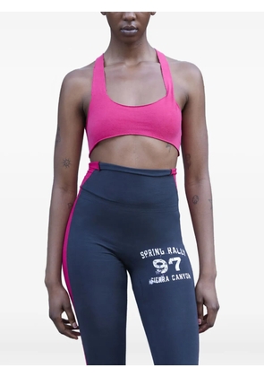 GREG ROSS racerback raw-cut top - Pink