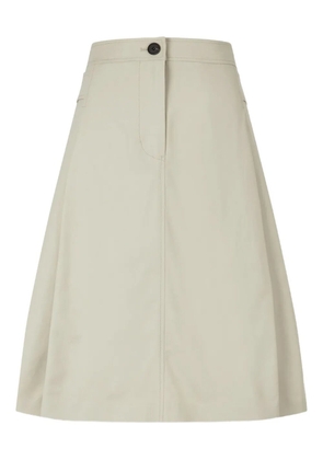 TOMBOY belted pleated midi skirt - Neutrals