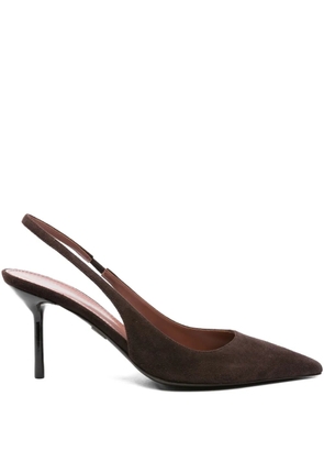Paris Texas 75mm slingback pointed-toe sandals - Brown