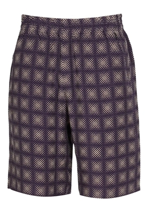 Needles checked bermuda shorts - Purple