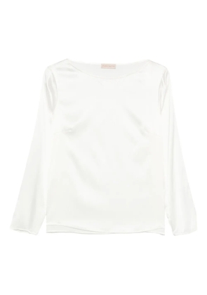 Purotatto long-sleeve blouse - White
