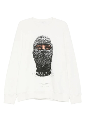 Ih Nom Uh Nit Future Mask cotton sweatshirt - White