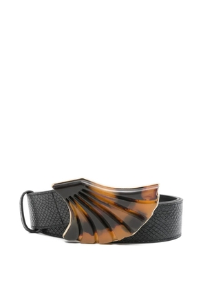 Blazé Milano textured wing buckle belt - Black