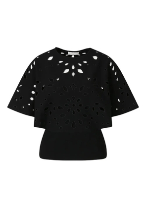 Ulla Johnson cut-out floral top - Black