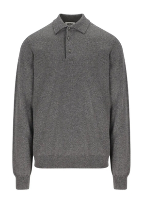 ALPHA STUDIO polo-neck cashmere sweater - Grey
