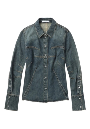 Helmut Lang denim panelled shirt - Blue