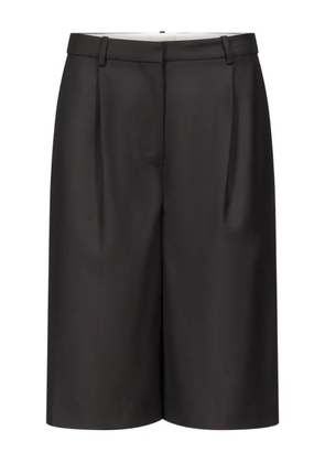 LouLou de Saison pleated wool shorts - Black