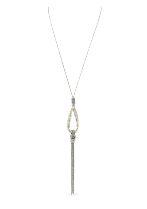 Peserico tassel faux-pearl necklace - Neutrals