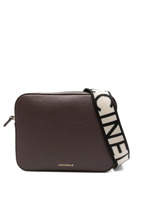 Coccinelle small leather crossbody bag - Brown