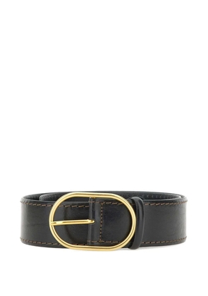 GIANNI CHIARINI oval-buckle leather belt - Black
