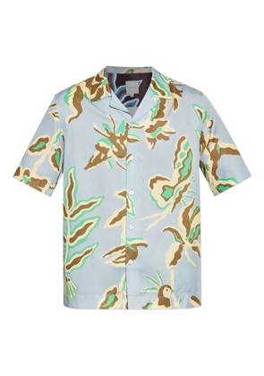 Paul Smith floral-print short-sleeve shirt - Blue
