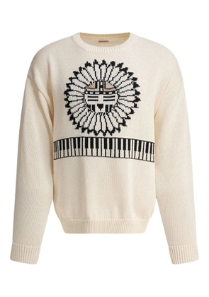 KAPITAL intarsia-knit sweater - Neutrals