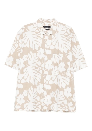 Marc O'Polo leaf-print shirt - White