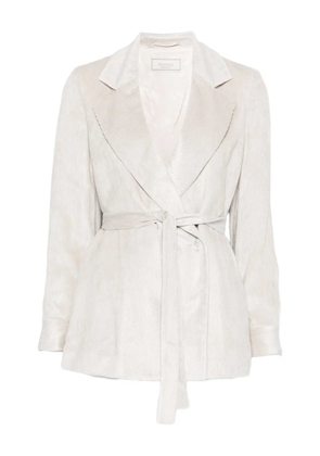 Peserico belted fitted jacket - Neutrals