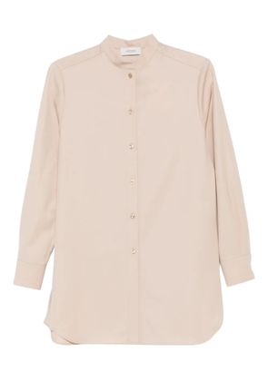 Agnona band-collar buttoned shirt - Neutrals