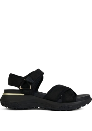Geox Sorapis Grip cross-strap sandals - Black
