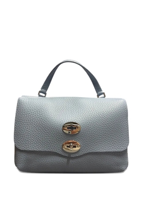 Zanellato double-clasp leather clutch bag - Blue