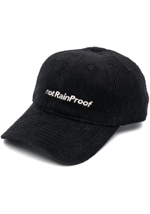 STYLAND x notRainProof embroidered-slogan baseball cap - Black