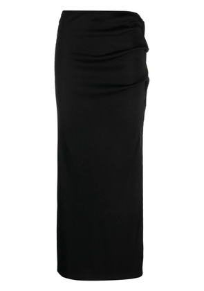 Christopher Esber twist-detail ribbed skirt - Black
