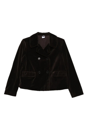 ASPESI velvet double-breasted jacket - Brown