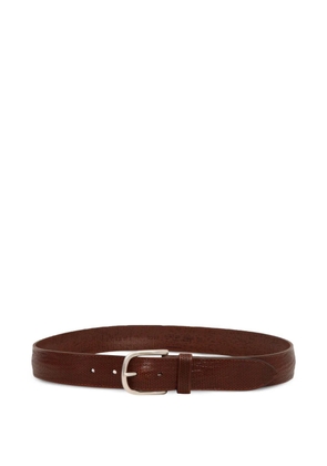 Orciani perforated leather belt - Brown
