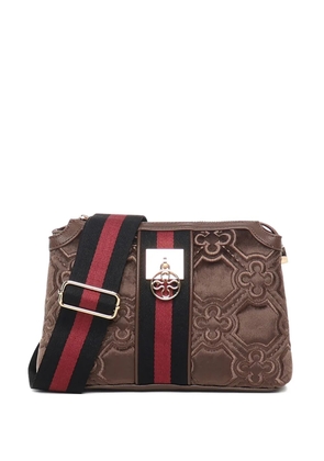 V°73 Cate quilted-pattern crossbody bag - Brown