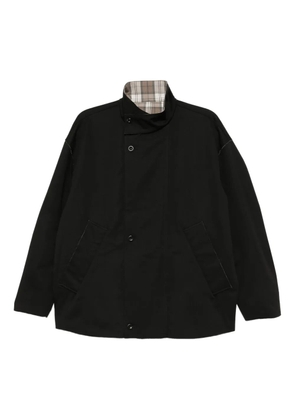 CROQUIS paneled hooded jacket - Black