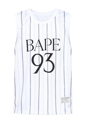 A BATHING APE® pinstripe jersey - White