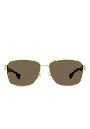 BOSS metal-frame rectangle sunglasses - Gold