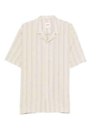 noyoco Orleans striped camp-collar shirt - Neutrals