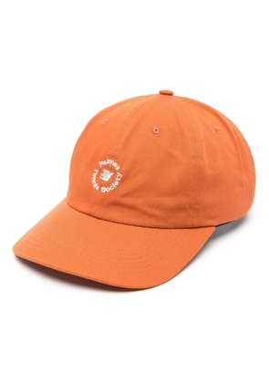 Palmes Circle logo-embroidered cap - Orange